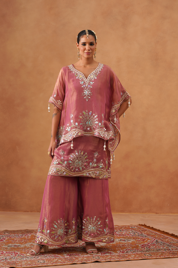 Blush Pink Kaftan Set