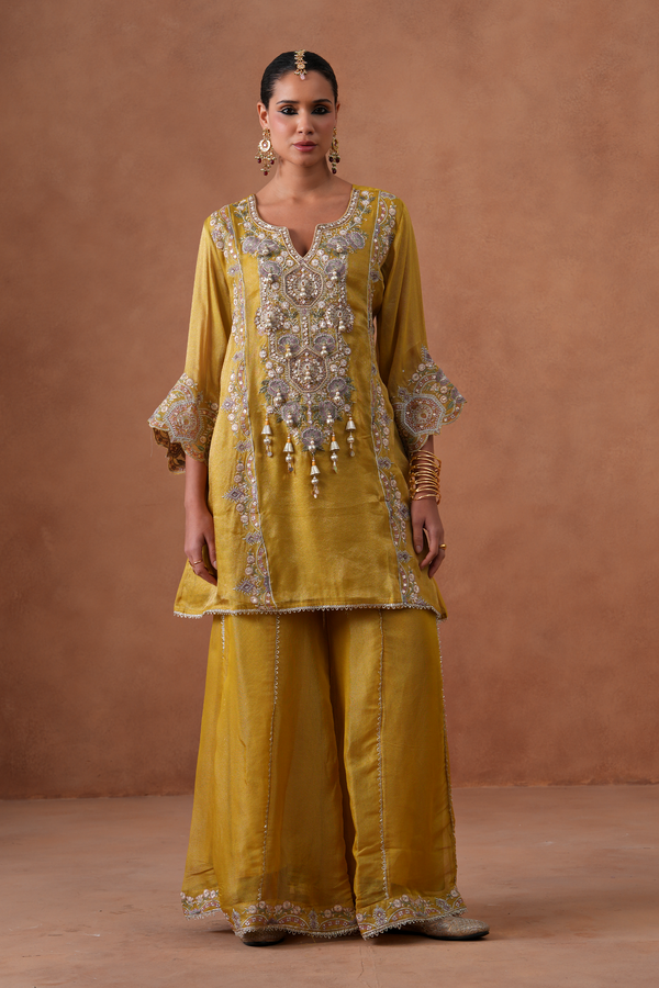 Yellow Farshi Set