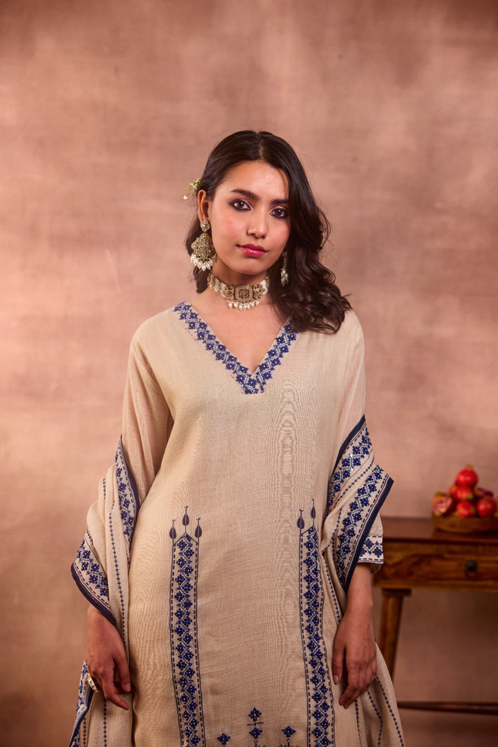 Tribal Print Linen Suit